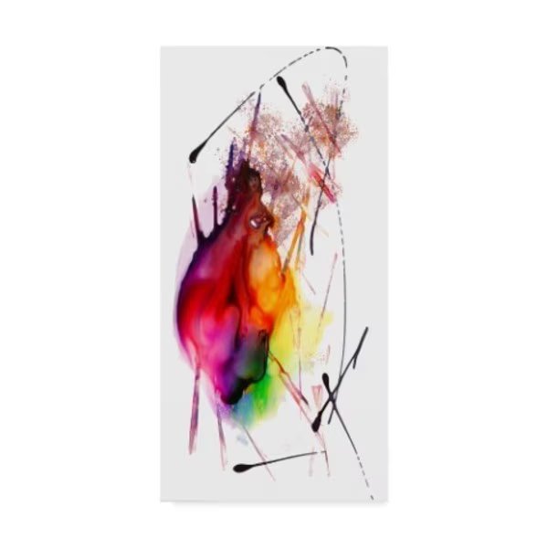 Masters Fine Art 'Abstract Number 02' Canvas Art, 24x47, Trademark Fine Art, Mfr#: MA00982-C2447GG